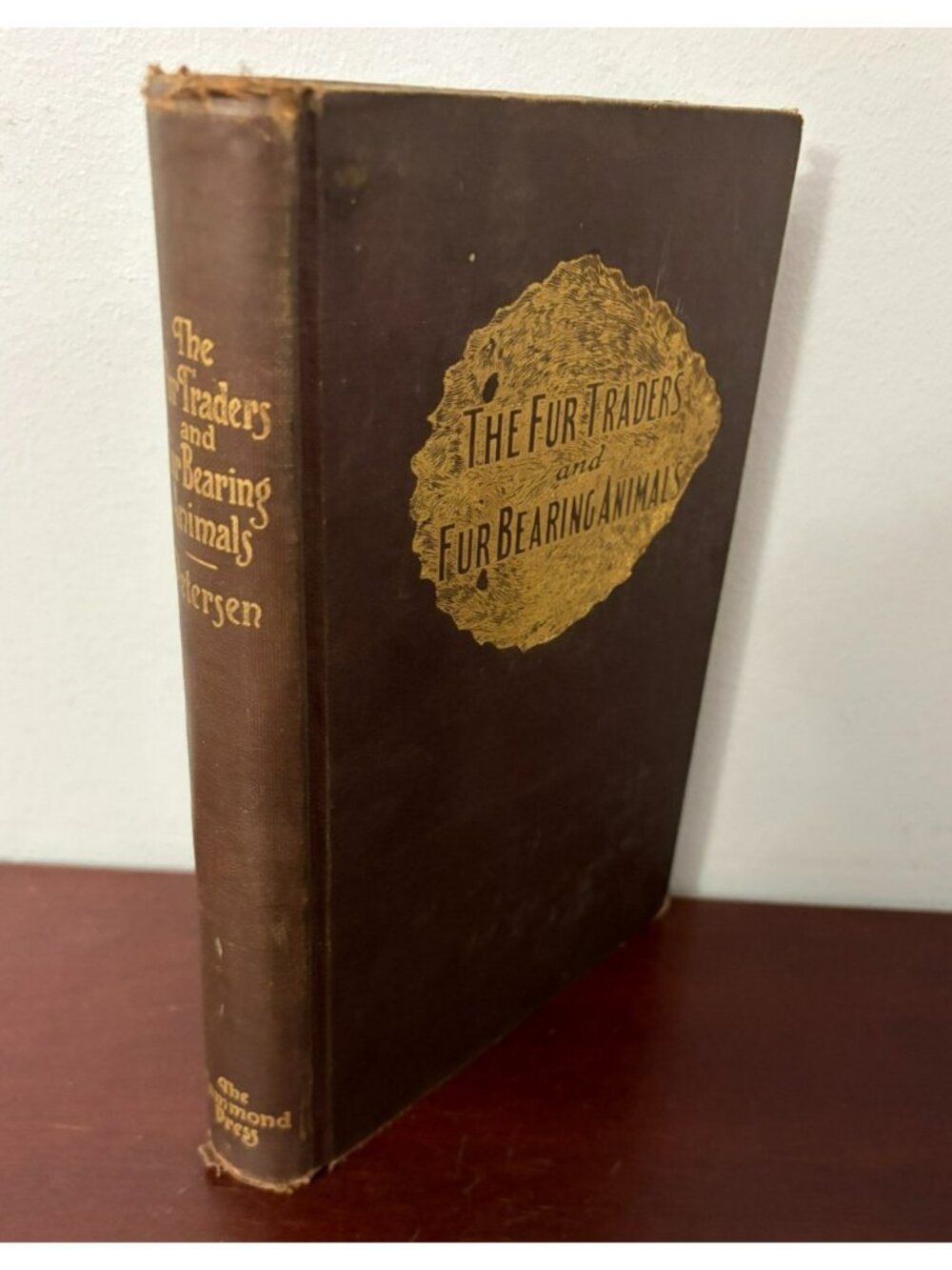 Antique HC Book fur traders and Fur Bearing Animals 1914 Petersen Illustrated